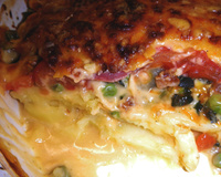 Lasagnes de légumes au bacon (Thermomix)