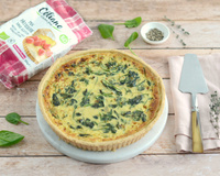 Quiche sans gluten aux épinards et au chèvre