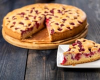 Gâteau au yaourt et aux framboises