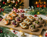 10 idées recettes de toasts faciles et pas chers pour Noël