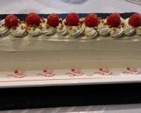 Bûche mascarpone framboises