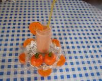 Sans sucre ajouté !une recette avec simplement deux ingrédients naturels : des fraises, des mandarines.