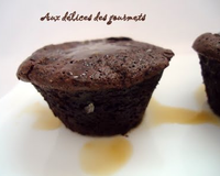 Fondants au chocolat et coulis au café