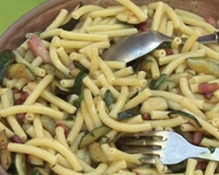 Pâtes aux courgettes