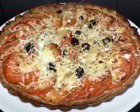 Tarte à la tomate façon pizza