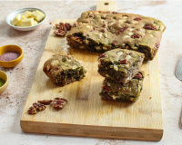 Brownie marbré matcha et ube