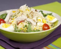 Salade de riz au maïs et poulet
