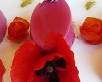 Bavarois de betterave au tarama