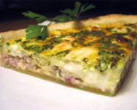 Quiche aux lardons et à la vache qui rit