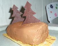 Un biscuit roulé, du chocolat, dans la pure tradition de Noël.
