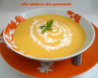 Velouté de potiron au fromage frais