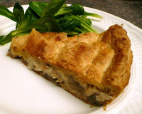 Tourte poulet champignons