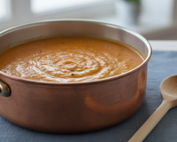 Soupe aubergines et tomates