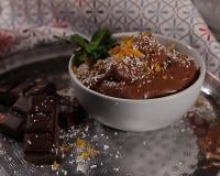 Mousse au chocolat à l'orange sans œufs