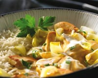 Ragoût de blancs de poulet aux chicons