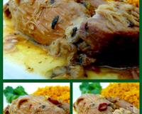 Pour cette recette, j'ai opté pour une cuisson en cocotte... une épaule d'agneau (j'adore l'agneau !) cuisant lentement, à basse température et avec pleins d'épices !…