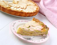 Tarte sablée aux pommes et crème pâtissière