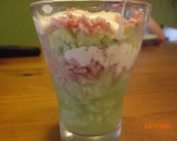 La vache qui rit, jambon et concombre