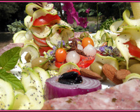 Assiette colorée pleine de couleurs et de fraicheur