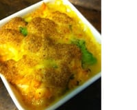 Crumble de parmesan au saumon