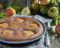 Tarte poire-chocolat-amande