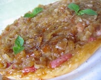 Tarte aux oignons façon tatin