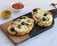 Tartines de chou-fleur façon pizza