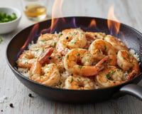 Gambas flambées au whisky
