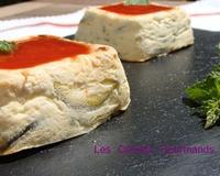 Encore une recette très facile et rapide qui pourra être préparée la veille. Comme à mon habitude, j'ai choisi de servir ces terrines dans des moules individuels "savarin"…