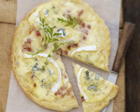 Galette bressane salée au Bresse Bleu