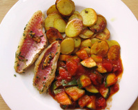 Filets de rougets à la vapeur et gratinés au four