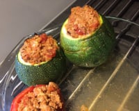 Courgettes farcies à la viande hachée