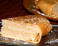 Gâteau de crèpes vanille/caramel