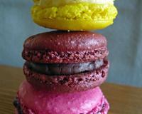 Macarons sucré ganache au chocolat noir parfumé à la menthe