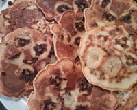 Pancakes aux pépites de chocolat et banane