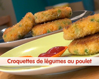 Croquettes de légumes au poulet
