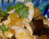 Poulet thaï en curry rouge