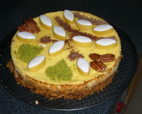 Cheese-tarte aux abricots caramélisés au Marsala