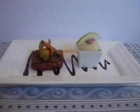 Pavé de biche sauce canelle vin, purée céleri pomme Granny Smith