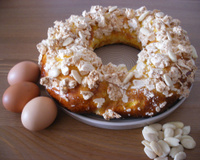 Couronne des rois meringue-amandes