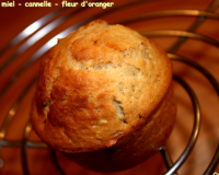 Muffins miel - cannelle - fleur d'oranger