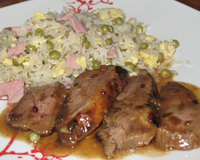 Filet de canard mariné au miel et vinaigre balsamique