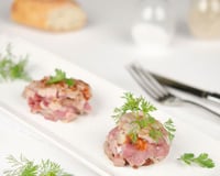 Tartare d'agneau cru-cuit aux saveurs du sud