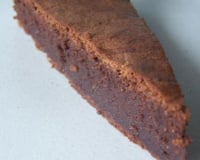 Gâteau fondant au chocolat noir...