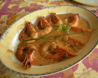 Gambas au Martini