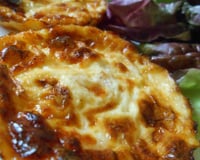 Mini-quiches sans pâte saumon fumé & poireau