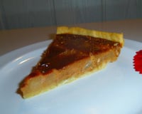 Tarte aux poires, carambars caramel et spéculoos