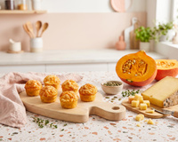 Mini muffins au potiron et comté