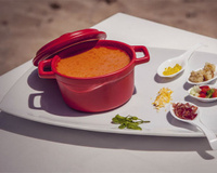 Gaspacho andalou avec des perles