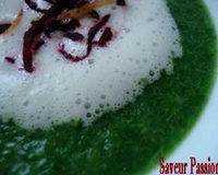 Cappucino de mâche au wasabi